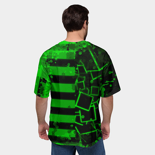 Мужская футболка оверсайз Minecraft Майнкрафт / 3D-принт – фото 4