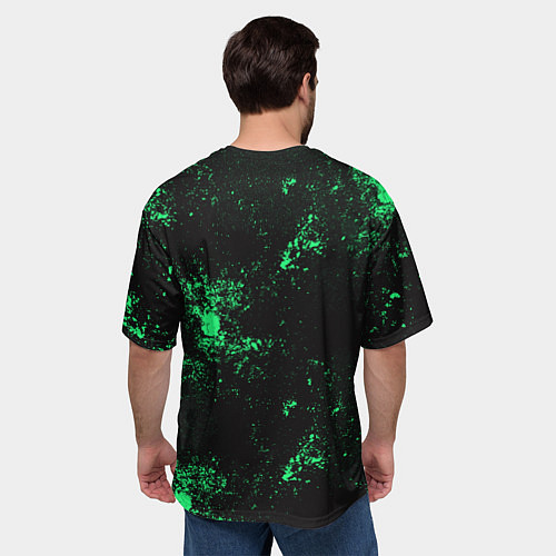Мужская футболка оверсайз Эрен Йегер АТАКА ТИТАНОВ / 3D-принт – фото 4