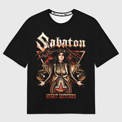 Футболка оверсайз мужская Sabaton, цвет: 3D-принт