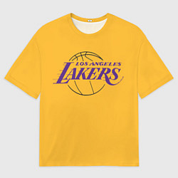 Мужская футболка оверсайз Лос-Анджелес Лейкерс Форма1