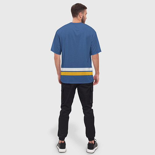 Мужская футболка оверсайз Сент-Луис Блюз Форма1 / 3D-принт – фото 4