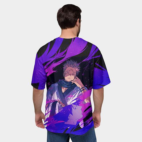 Мужская футболка оверсайз Магическая битва / 3D-принт – фото 4
