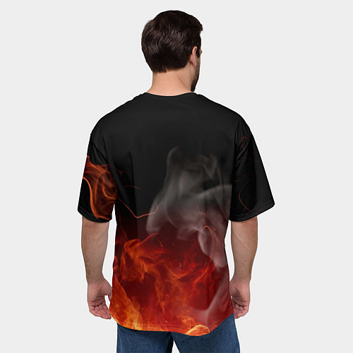 Мужская футболка оверсайз DAYZ ДЕЙЗИ / 3D-принт – фото 4