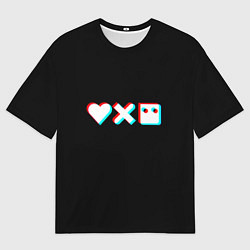 Мужская футболка оверсайз Любовь, смерть и роботы