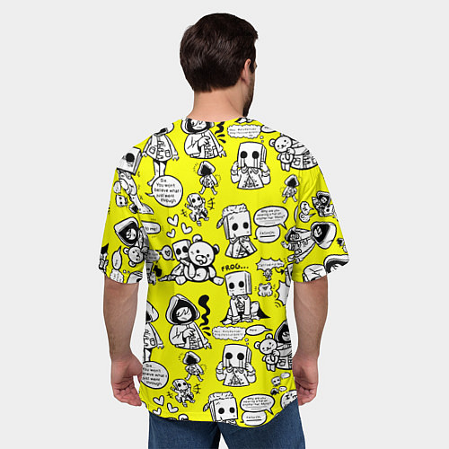 Мужская футболка оверсайз LITTLE NIGHTMARES / 3D-принт – фото 4