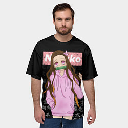 Футболка оверсайз мужская NEZUKO НЕЗУКО, цвет: 3D-принт — фото 2