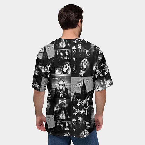 Мужская футболка оверсайз MAYHEM / 3D-принт – фото 4