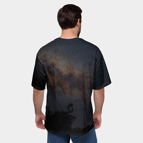 Мужская футболка оверсайз PHONK Drift King фонк дрифт / 3D-принт – фото 4