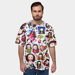 Футболка оверсайз мужская НЕЗУКО, цвет: 3D-принт — фото 2