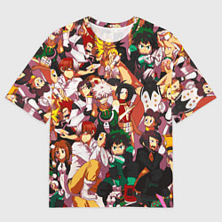 Футболка оверсайз мужская МОЯ ГЕРОЙСКАЯ АКАДЕМИЯ, цвет: 3D-принт