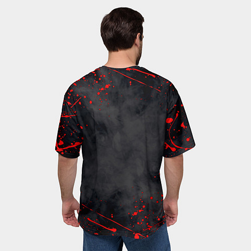 Мужская футболка оверсайз BERSERK БЕРСЕРК КЛЕЙМО / 3D-принт – фото 4