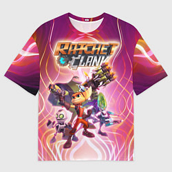 Футболка оверсайз мужская Рэтчет и Кланr, цвет: 3D-принт