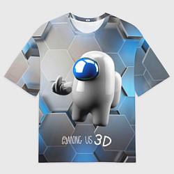 Мужская футболка оверсайз Among Us 3D
