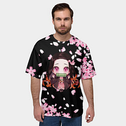 Футболка оверсайз мужская NEZUKO НЕЗУКО, цвет: 3D-принт — фото 2