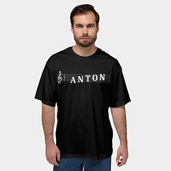 Футболка оверсайз мужская Anton, цвет: 3D-принт — фото 2