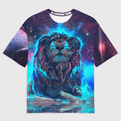 Футболка оверсайз мужская Galaxy Lion, цвет: 3D-принт