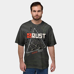 Футболка оверсайз мужская Rust Мамкин Рейдер Раст, цвет: 3D-принт — фото 2