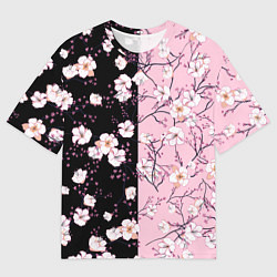 Футболка оверсайз мужская САКУРА SAKURA ВИШНЯ, цвет: 3D-принт