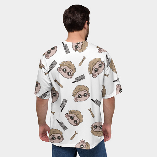 Мужская футболка оверсайз Нанами Кенто Магическая битва / 3D-принт – фото 4