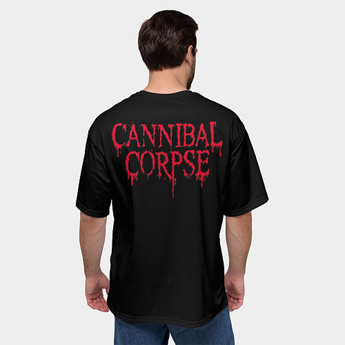 Мужская футболка оверсайз Сannibal Сorpse $$$ / 3D-принт – фото 4