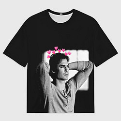 Футболка оверсайз мужская Дневники вампира, цвет: 3D-принт