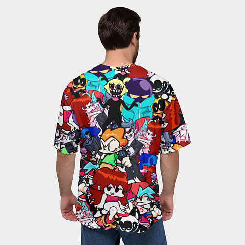 Мужская футболка оверсайз FRIDAY NIGHT FUNKIN / 3D-принт – фото 4