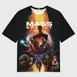 Футболка оверсайз мужская Mass effect, цвет: 3D-принт