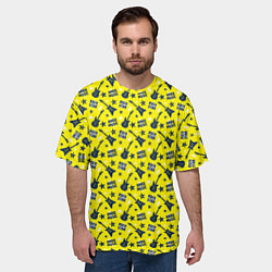 Футболка оверсайз мужская Рок-звезда, цвет: 3D-принт — фото 2