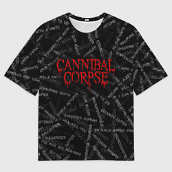 Футболка оверсайз мужская Cannibal Corpse Songs Z, цвет: 3D-принт