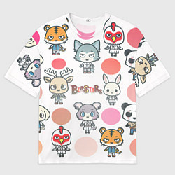 Мужская футболка оверсайз BEASTARS CHIBI