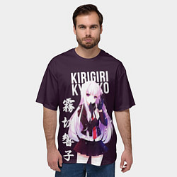 Футболка оверсайз мужская Kyoko Kirigiri Кёко Киригири, цвет: 3D-принт — фото 2