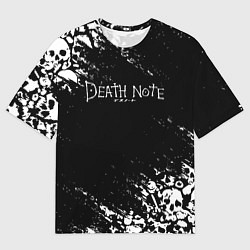 Футболка оверсайз мужская DEATH NOTE ТЕТРАДЬ СМЕРТИ, цвет: 3D-принт