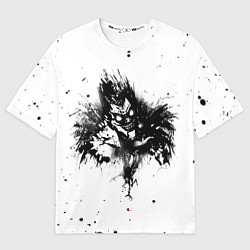 Футболка оверсайз мужская DEATH NOTE ТЕТРАДЬ СМЕРТИ, цвет: 3D-принт