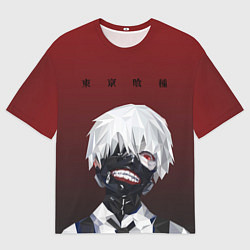 Футболка оверсайз мужская Канеки Кен Токийский гуль, цвет: 3D-принт