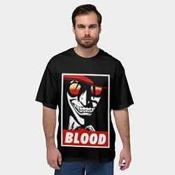 Футболка оверсайз мужская Hellsing, цвет: 3D-принт — фото 2