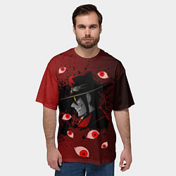 Футболка оверсайз мужская ХеллсингHellsing, цвет: 3D-принт — фото 2