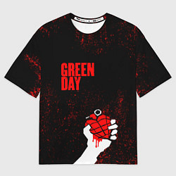 Футболка оверсайз мужская Green day, цвет: 3D-принт