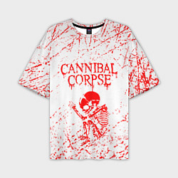 Футболка оверсайз мужская Cannibal corpse, цвет: 3D-принт
