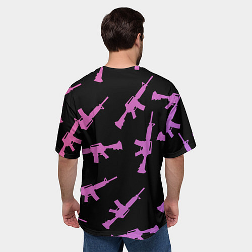 Мужская футболка оверсайз М4А1 / 3D-принт – фото 4