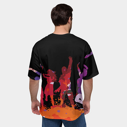 Мужская футболка оверсайз Танцы / 3D-принт – фото 4