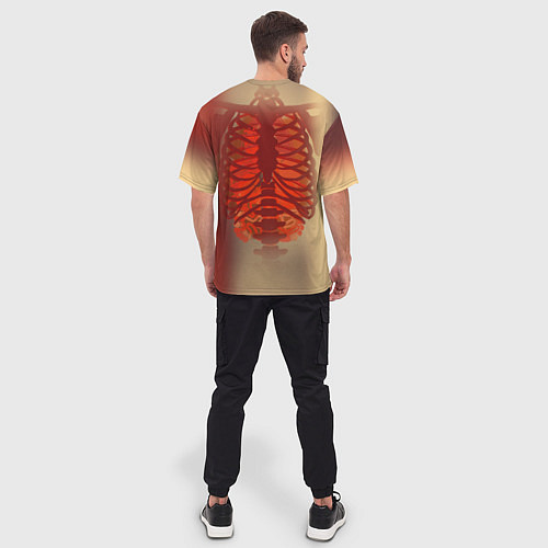 Мужская футболка оверсайз Cs:go X-Ray Style Рентген / 3D-принт – фото 4