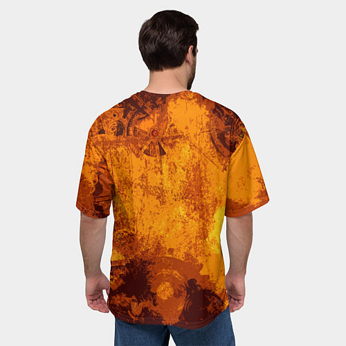 Мужская футболка оверсайз Стимпанк / 3D-принт – фото 4