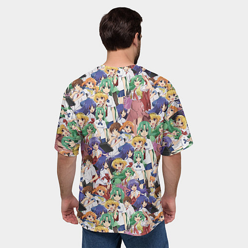 Мужская футболка оверсайз Аниме Когда плачут цикады / 3D-принт – фото 4