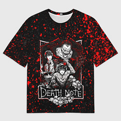 Футболка оверсайз мужская ТЕТРАДЬ СМЕРТИ, цвет: 3D-принт