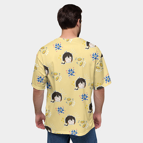 Мужская футболка оверсайз Чиби Чжун Ли / 3D-принт – фото 4