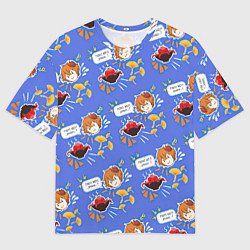 Футболка оверсайз мужская Тарталья на обеде, цвет: 3D-принт