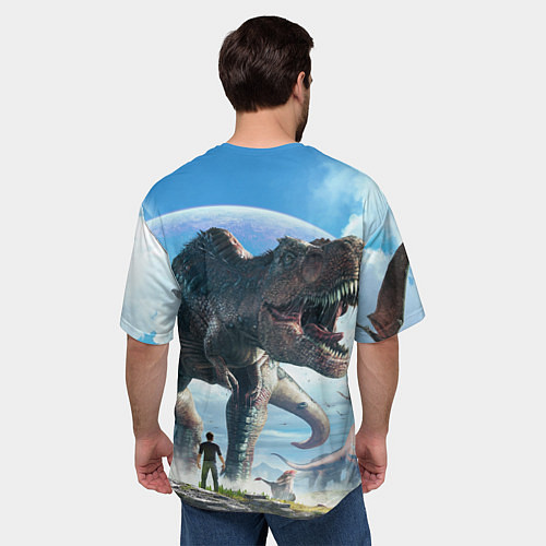 Мужская футболка оверсайз Ark Survival Evolved / 3D-принт – фото 4