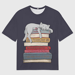 Футболка оверсайз мужская Relax Cat, цвет: 3D-принт