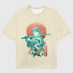Футболка оверсайз мужская Demon Slayer Tanjiro, цвет: 3D-принт