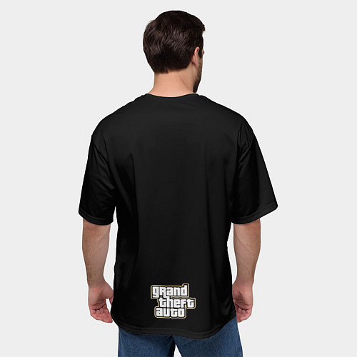 Мужская футболка оверсайз Клод GTA 3 / 3D-принт – фото 4